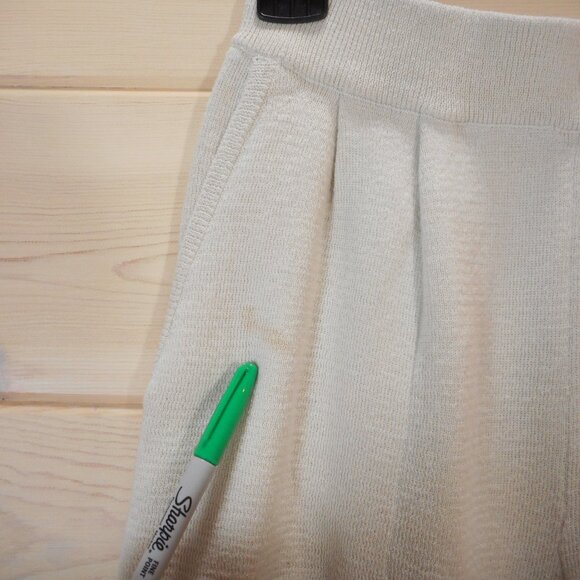 Free People Beach Pants Women's size M Freya Sweater Knit Relaxed Linen Blend - Picture 3 of 16